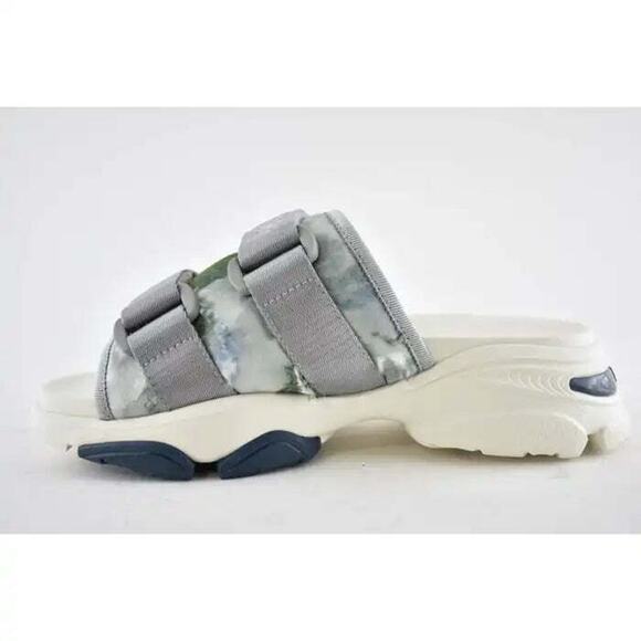 Dior D-Wander Blue Shaded Camouflage Platform Logo Slide Mule Flat Sandal 35.5 - Picture 6 of 8